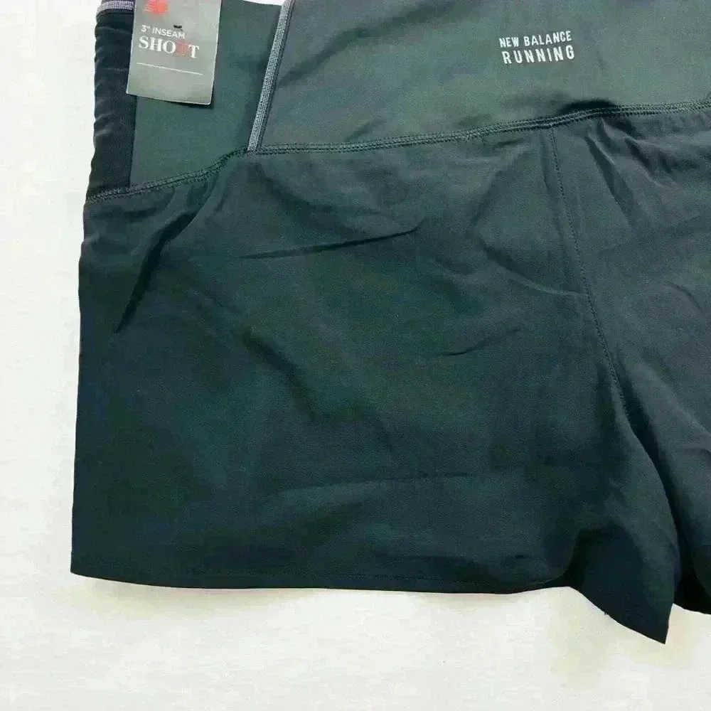 NWT New Balance Women's Black Impact 3” Lined Thick Waist Running Short Size XL - Picture 11 of 15